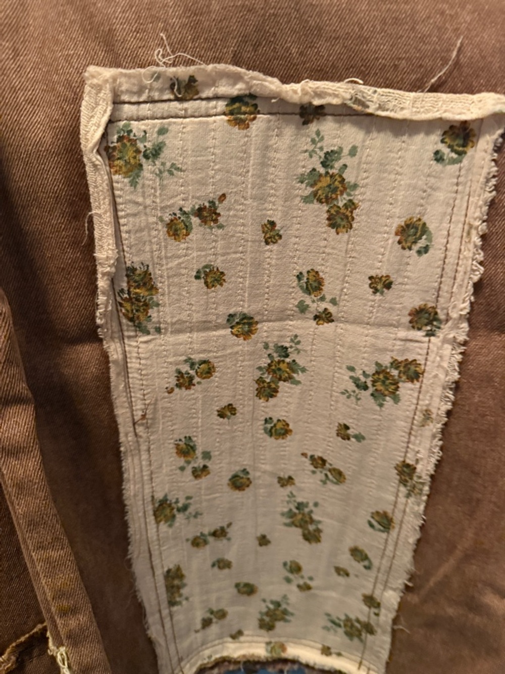 POL Brown Patchwork Wide-Leg Pants with Printed Patches - Picture 9 of 14